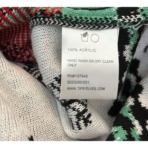 TIPSY ELVES Ladies Medium Beer Pong Drinking Game Sweater Hook Loop Balls NWT - Picture 6 of 6